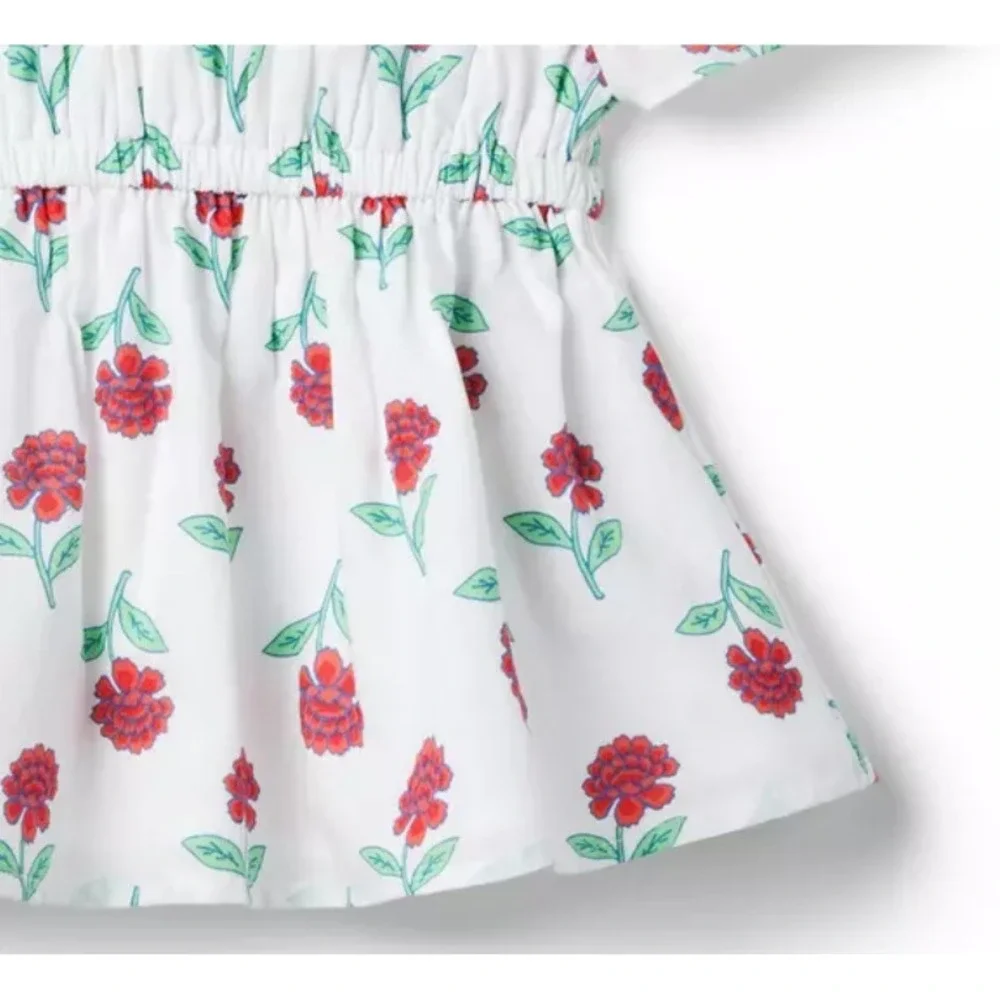 Janie and Jack Floral Cold Shoulder Top‎ Size 7